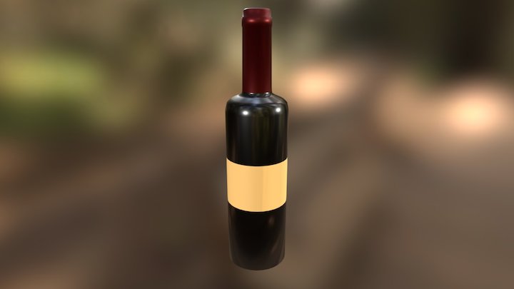 Wine Bottle 3D Model