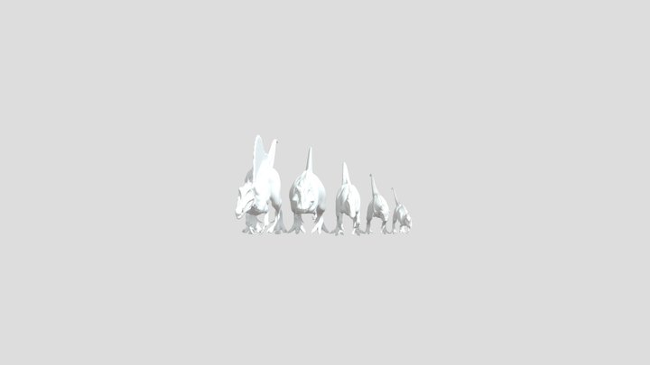 Theropod-inosaur-models-coloured 3D Model