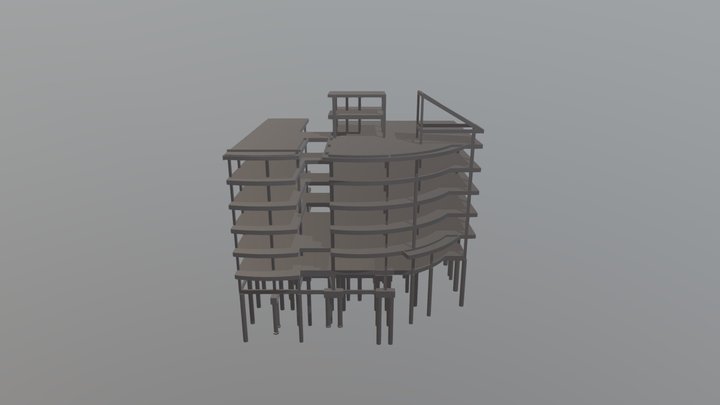 Unopar Santiago - Modelo Estrutural 3D Model