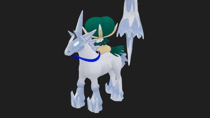 Shiny Calyrex (Ice Rider) – Modello 3D gratuito STL
