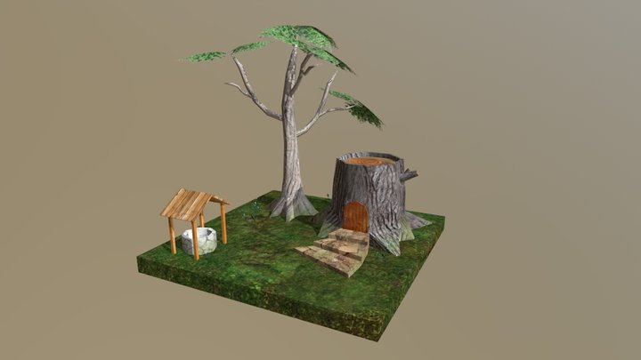 Miniture_Garden 3D Model