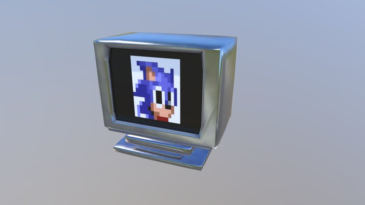 Sonic (The Hedgehog) Item TV Box Game Prop 1 3D Model