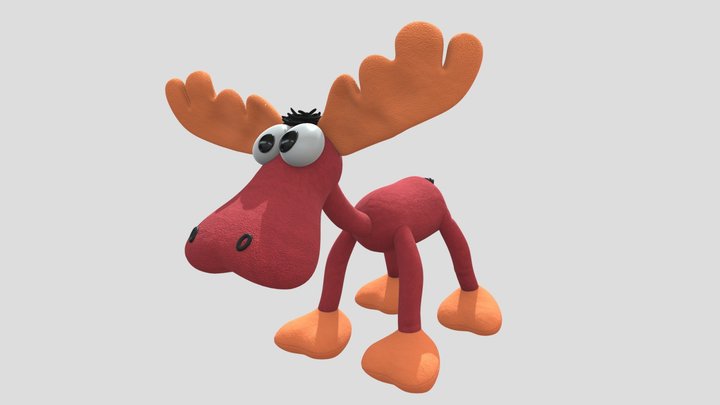Elk toy High poly 3D Model