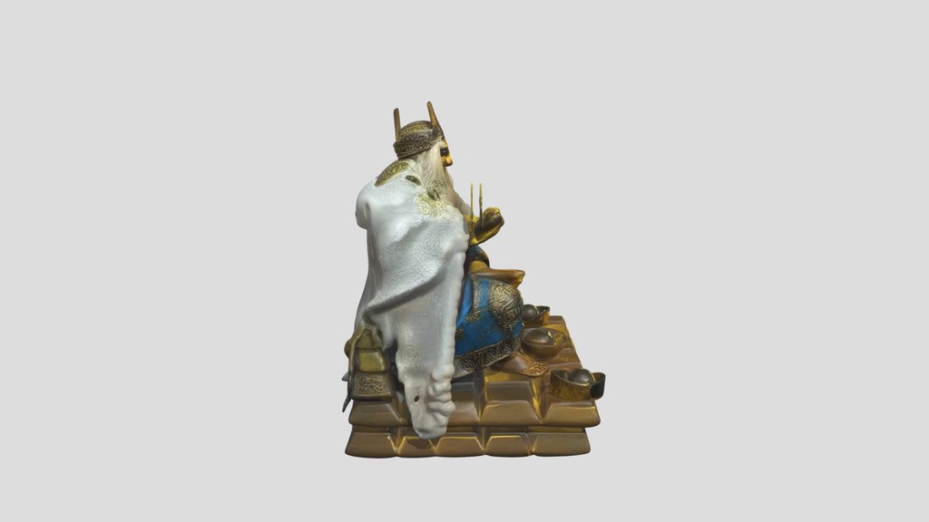 Wealth God Statue 3d Model (1)