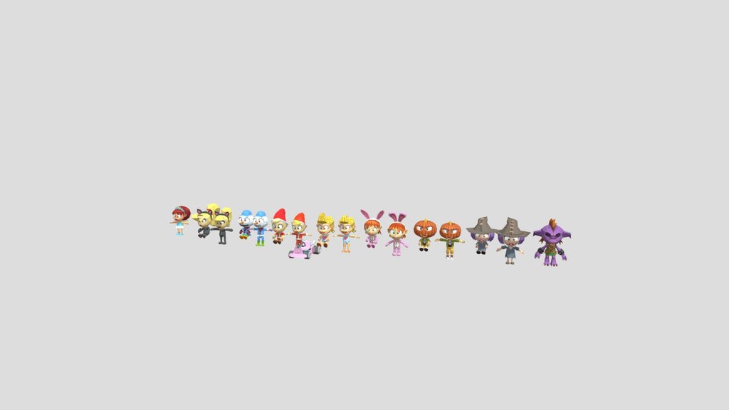 Myth makers characters  Kart