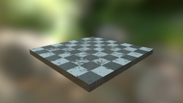 Chessboard decayed 3D Model