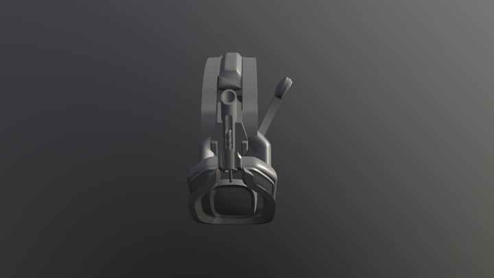 advanced model A50 wireless headphone 3d 3D Model