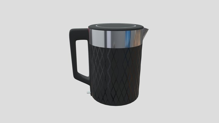 Black electric kettle | Water boiler 3D Model