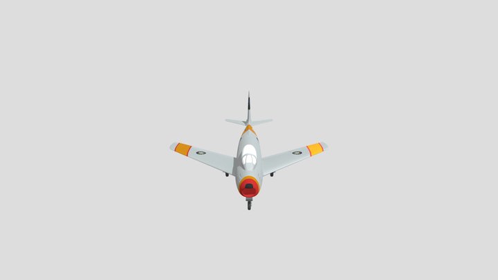 The F-86 "Sabre" fighter jet 3D Model