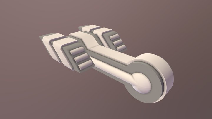 Lyretail-class Courier 3D Model