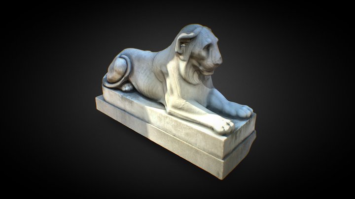 Lion staue sculpture 3d Scan photogrammetry 3D Model