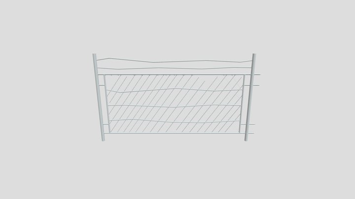 FBX Valla De Metal 3D Model