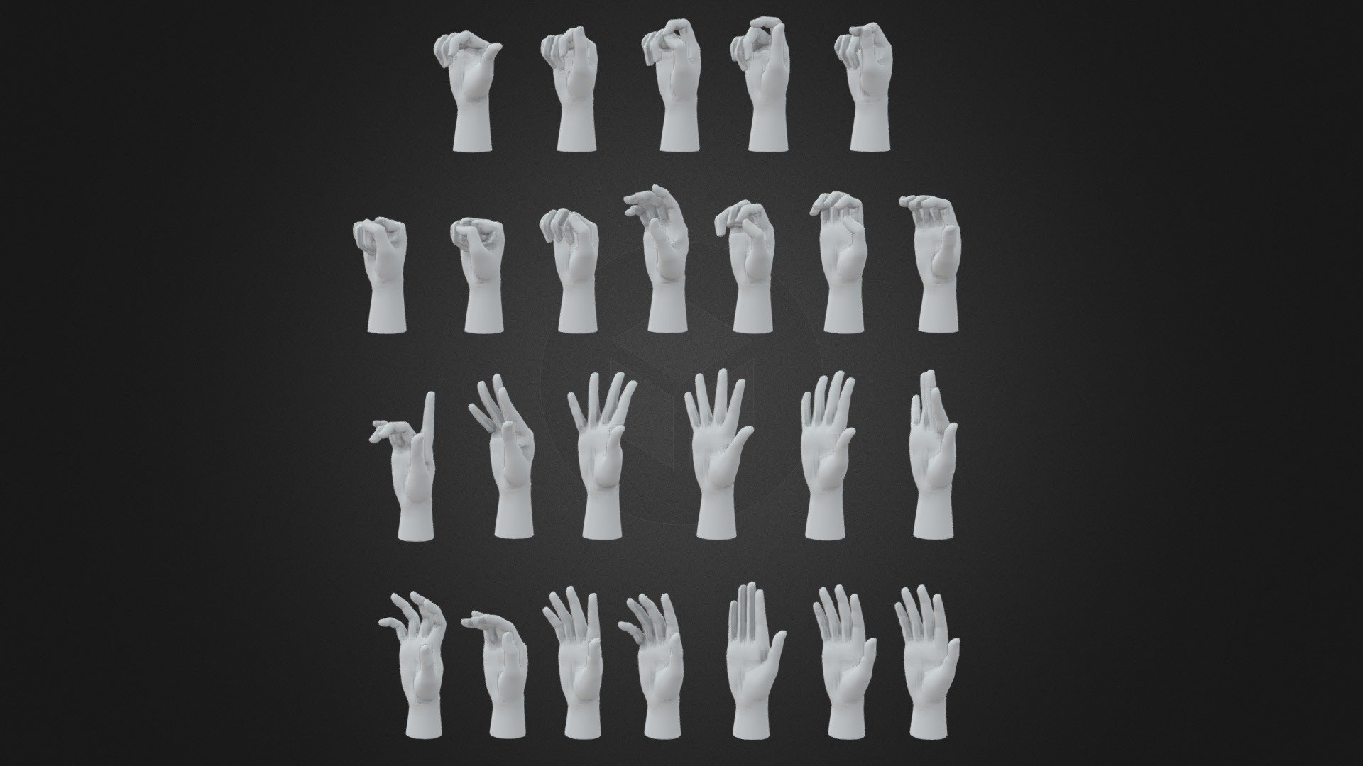 Hands 25 different poses - Buy Royalty Free 3D model by Di_ma_st ...