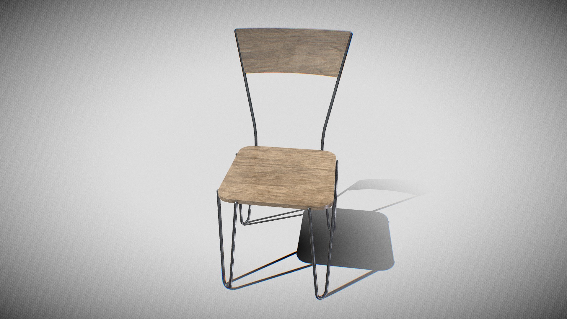 3D model Chair 03 - This is a 3D model of the Chair 03. The 3D model is about a chair and a table.