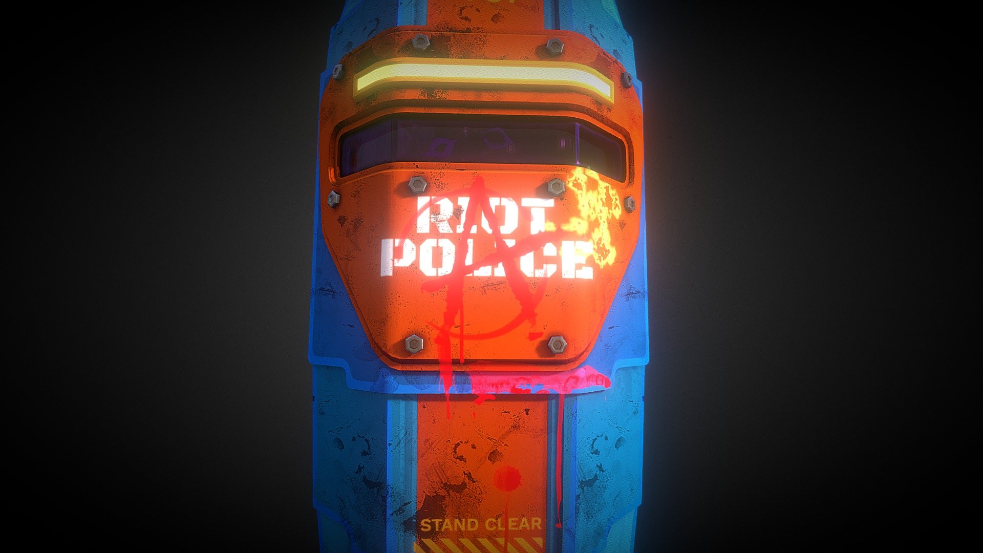 Riot Shield - Buy Royalty Free 3D model by CleanCraft3D (@CleanCraft_3D ...