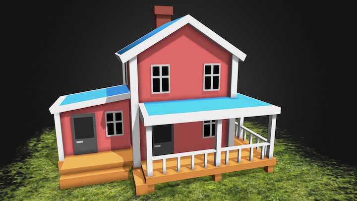 Simple House 3D Model