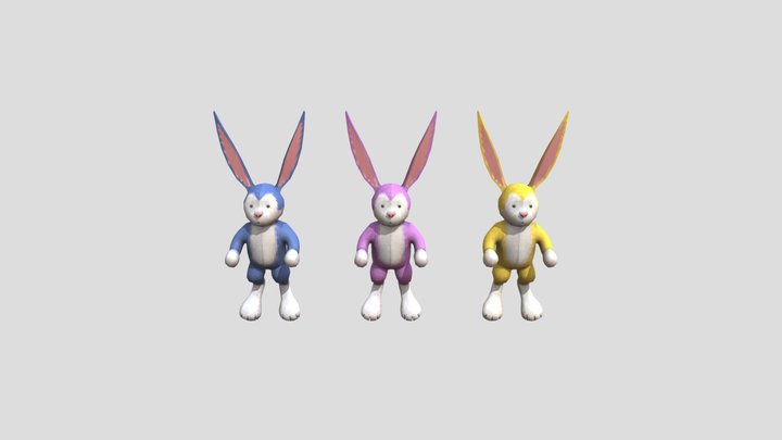 Gorilla Tag new Bunny cosmetics! 3D Model