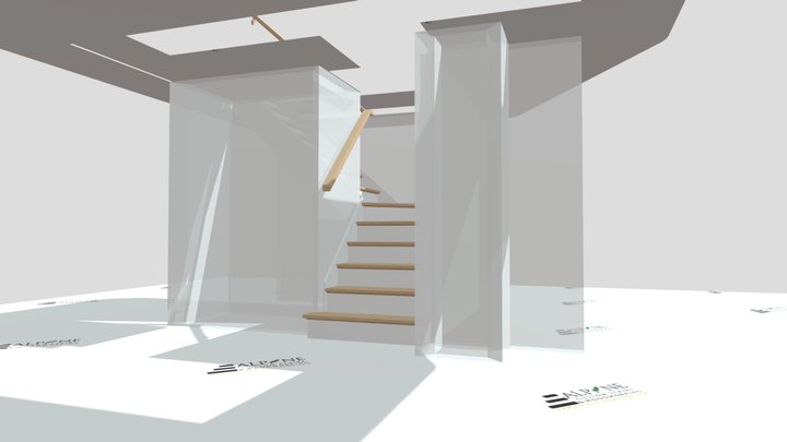 Alpine_Custom_stairs_1007 3D Model