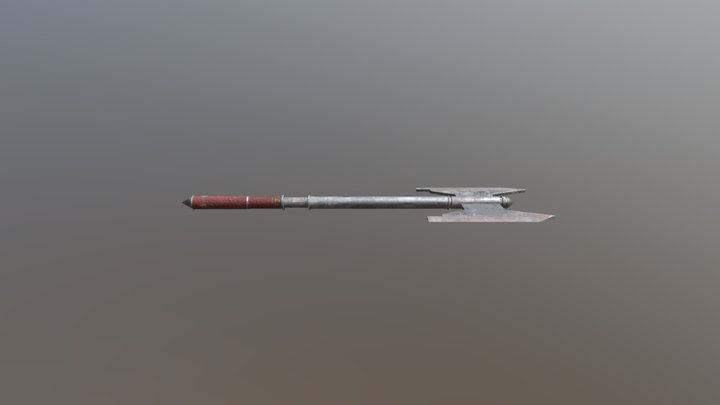 Battle worn Battle Axe 3D Model