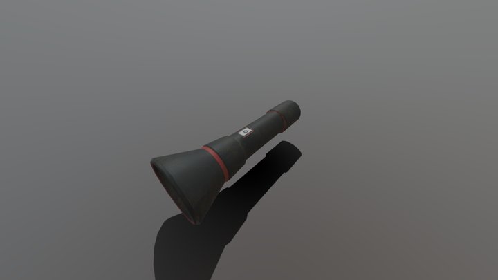 Low Poly Torch 3D Model
