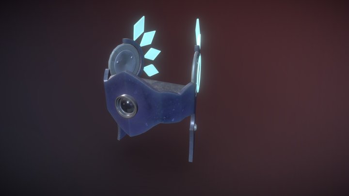 Drone patrouilleur Sci-fi nordique 3D Model