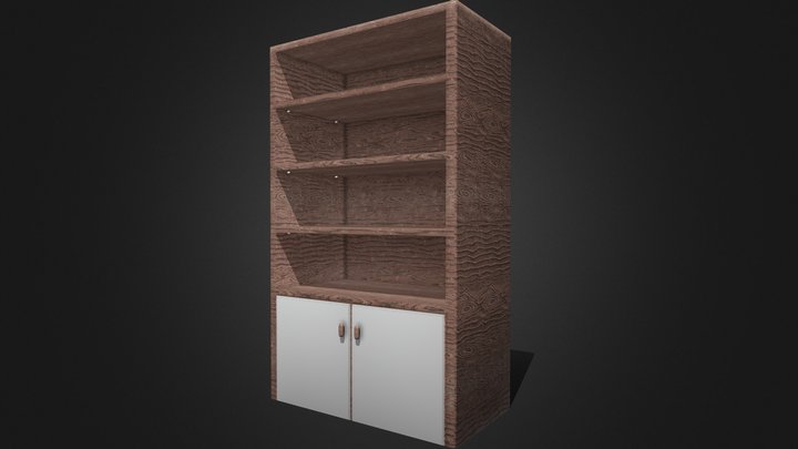 Bookshelf – Kostenloses 3D-Modell STL