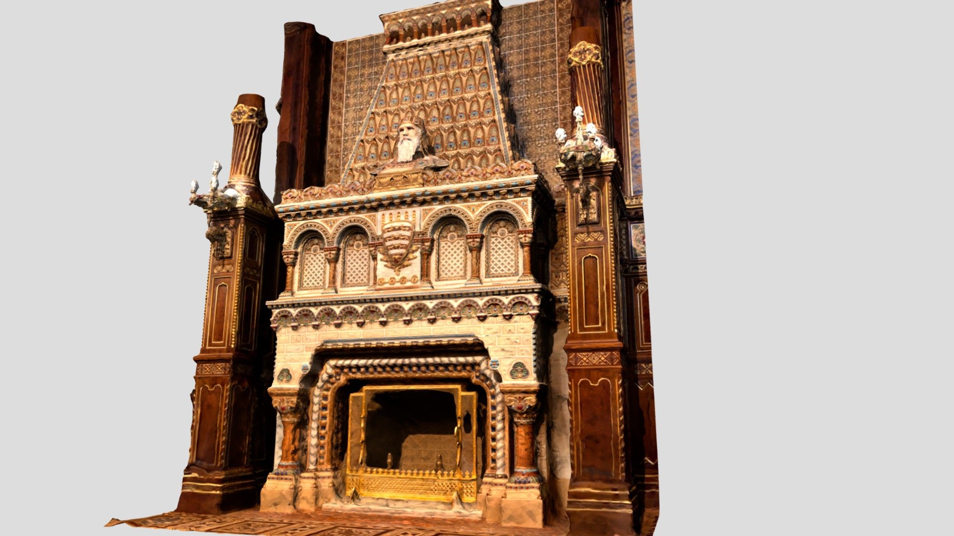 Kings_Fireplace_Castle Buy Royalty Free 3D model by levybergman