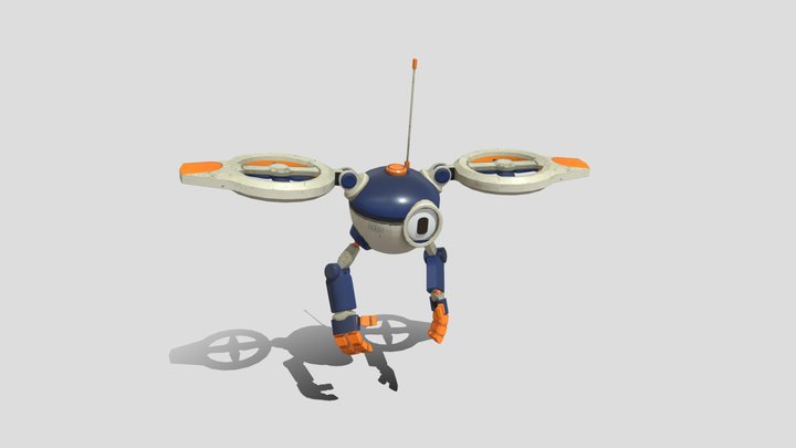 Floating Utility Droid 3D Model
