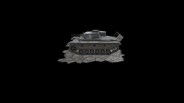Tank Panzer III 3D Model