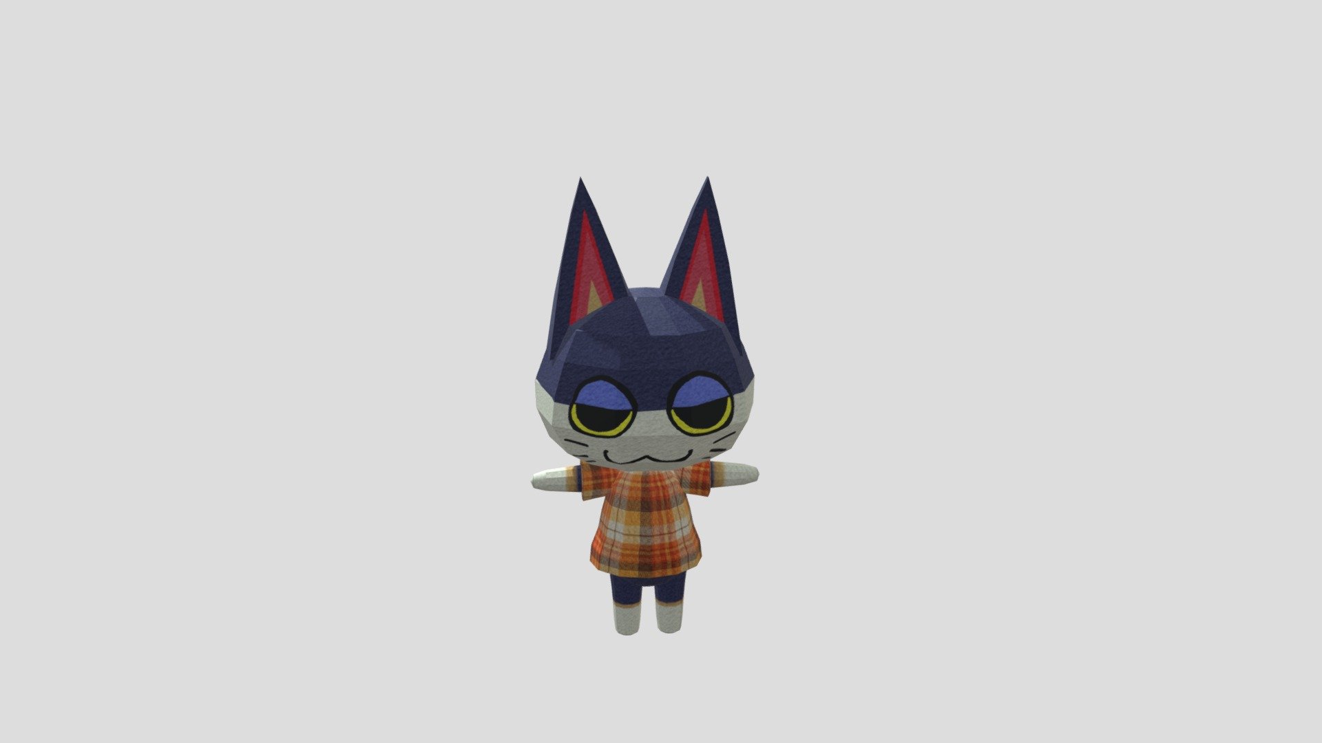 Low poly Punchy from Animal Crossing 3D model by Macarena (Maki