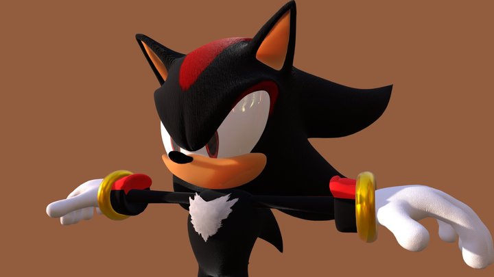 Shadow The Hedgehog (005 edit) 3D Model