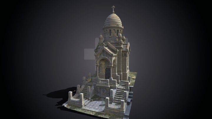 Barczewski Chapel at the Lychakiv Cemetery, Lviv 3D Model