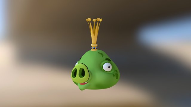 King Pig 3D Model