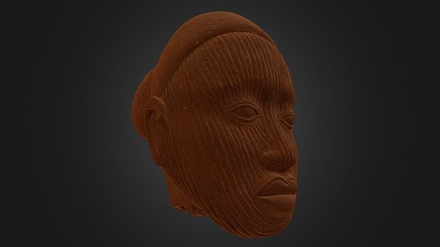 Cabeza de personaje femenino 3D Model