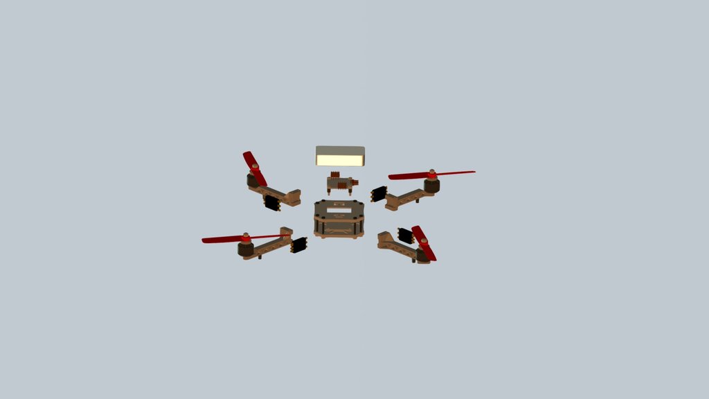 Drone Final Assembly with color