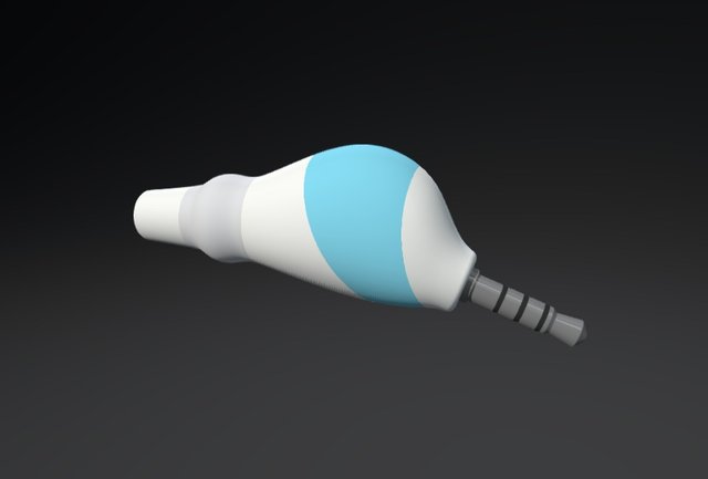 Tympani in-ear thermometer 3D Model