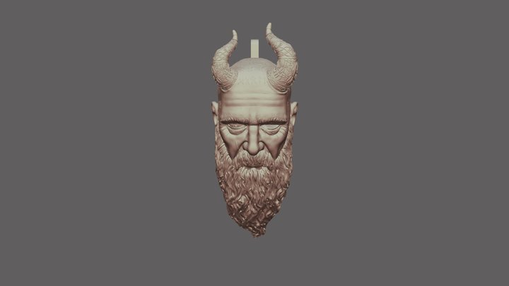 Mimir God of War 3D Model