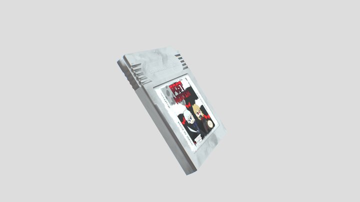 Custom Game Boy Cartridge 3D Model