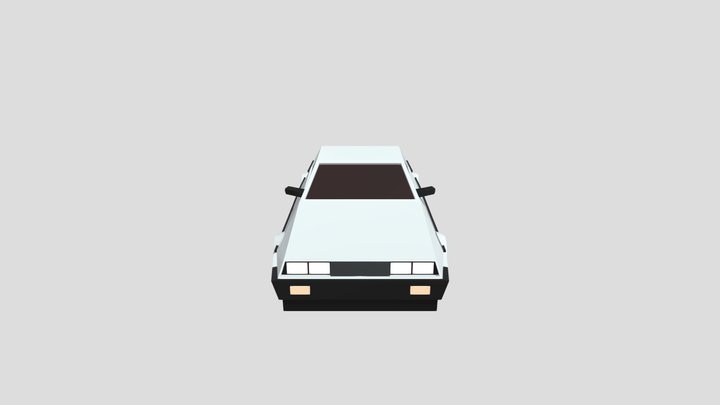 Back To The Future Car 3D Model
