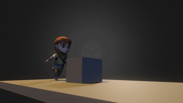 Anna Box Jump 3D Model