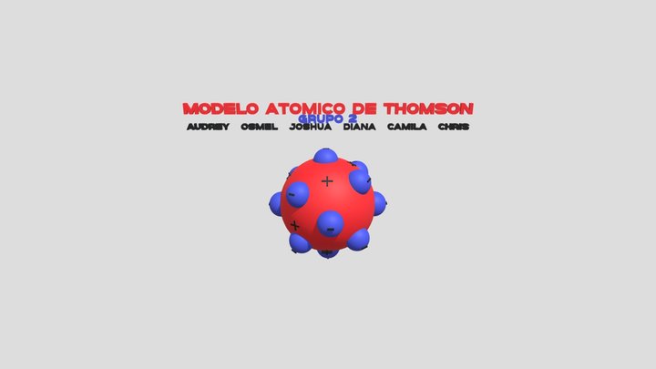 Modelo Atómico De Thomson 3D Model