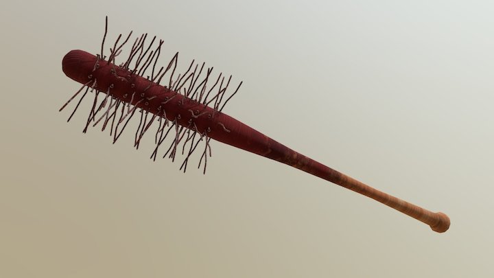 Bloody Nailed Bat 3D Model