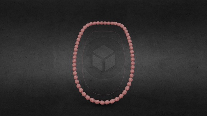 Rudraksha mala 3D Model