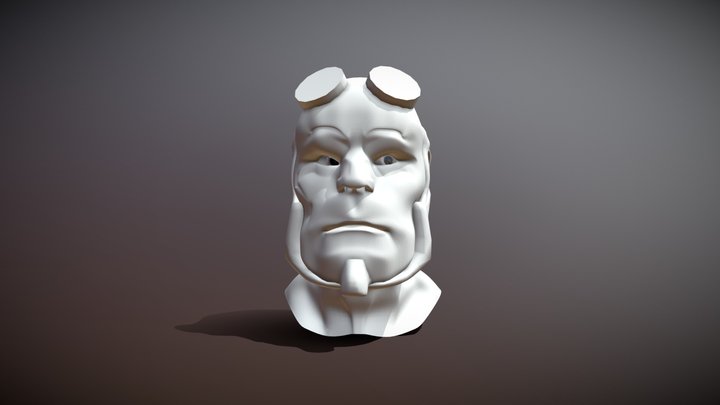 hellboy head 3D Model