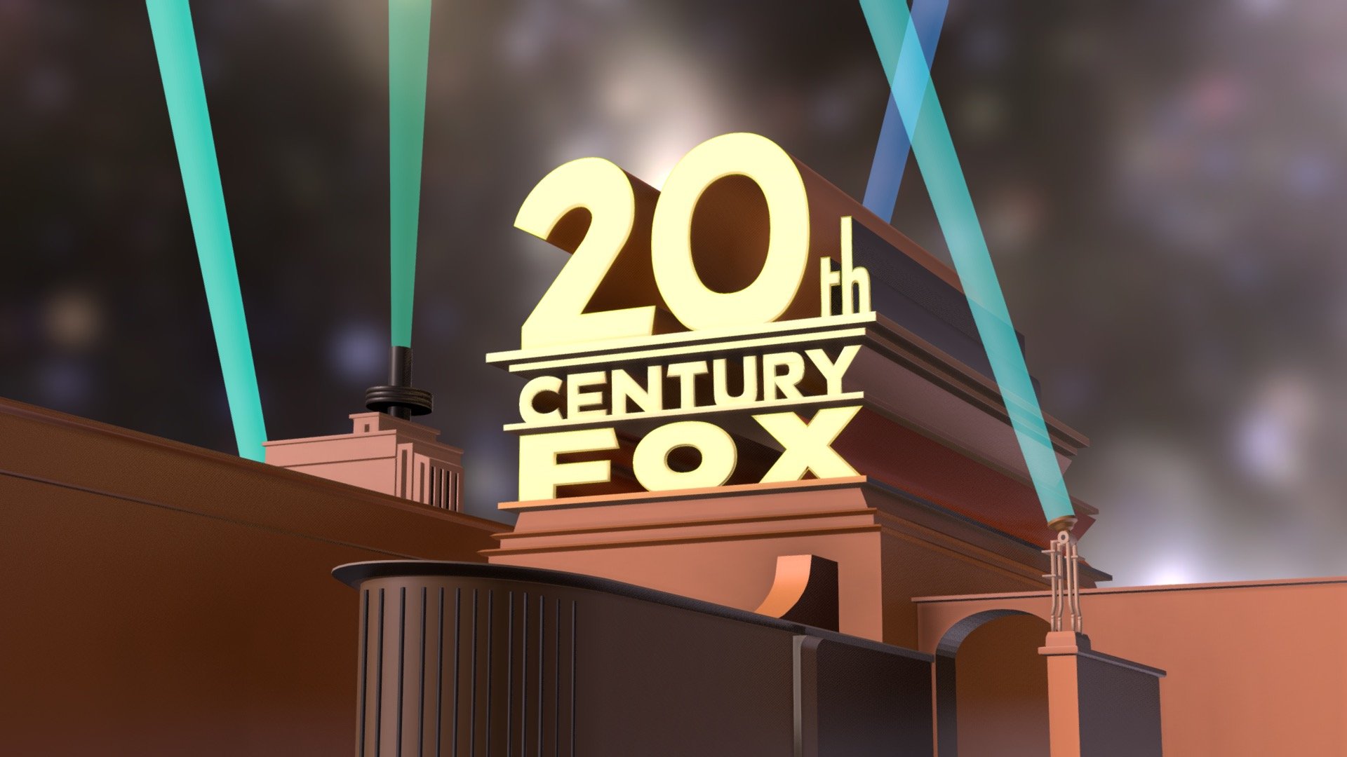 20th-century-fox-logo-1998-2007-the-simpsons - Download Free 3D model