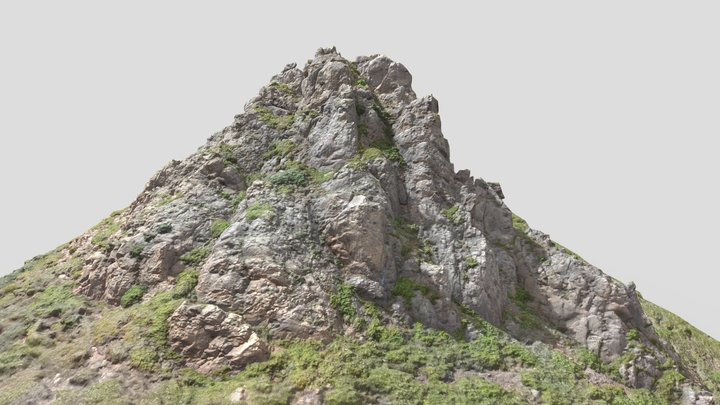 Big Mountain Cliffs Rock Scan Drone 3D Model