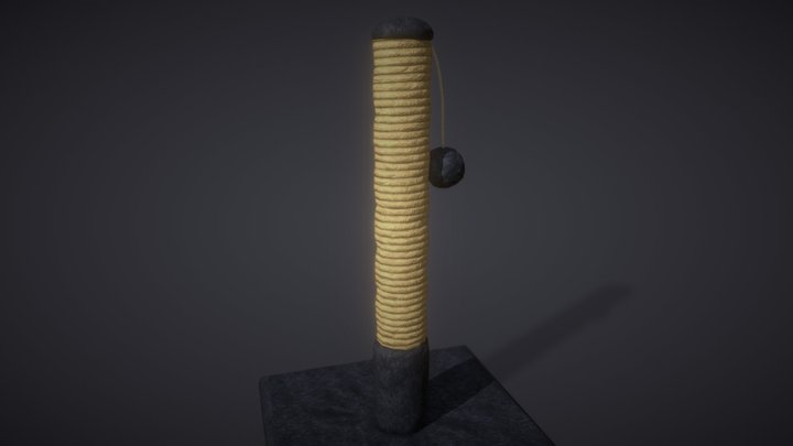 Cat Scratching Post 3D Model