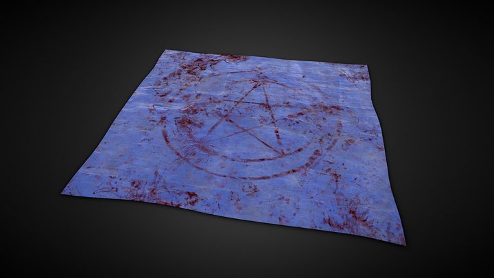 Game Ready - Bloody Tarp 3D Model