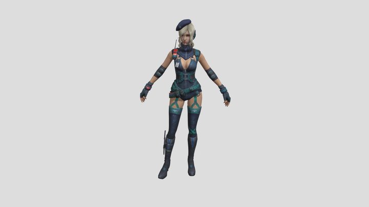 Free Fire Laura Character 3D Model