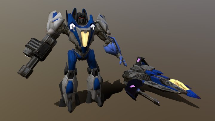 Transformers Fall Of Cybertron Thundercracker – Modello 3D gratuito STL